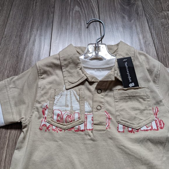 [KIDS 2/$20] NWT Toddler Boy (3T) - TOUT COMPTE FAIT Polo Fooler - Picture 2 of 5